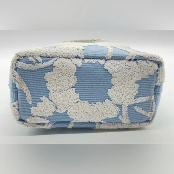 Prada Milano CELESTE BIAN SKY BLUE DRILL Blue & White Women's Bag crossbody bag - Picture 9 of 15